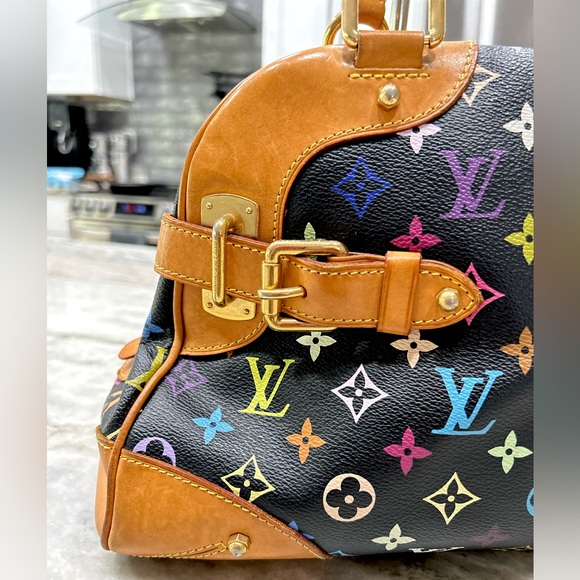 Louis Vuitton Claudia Black Multicolored Murakami Bag - Picture 5 of 17